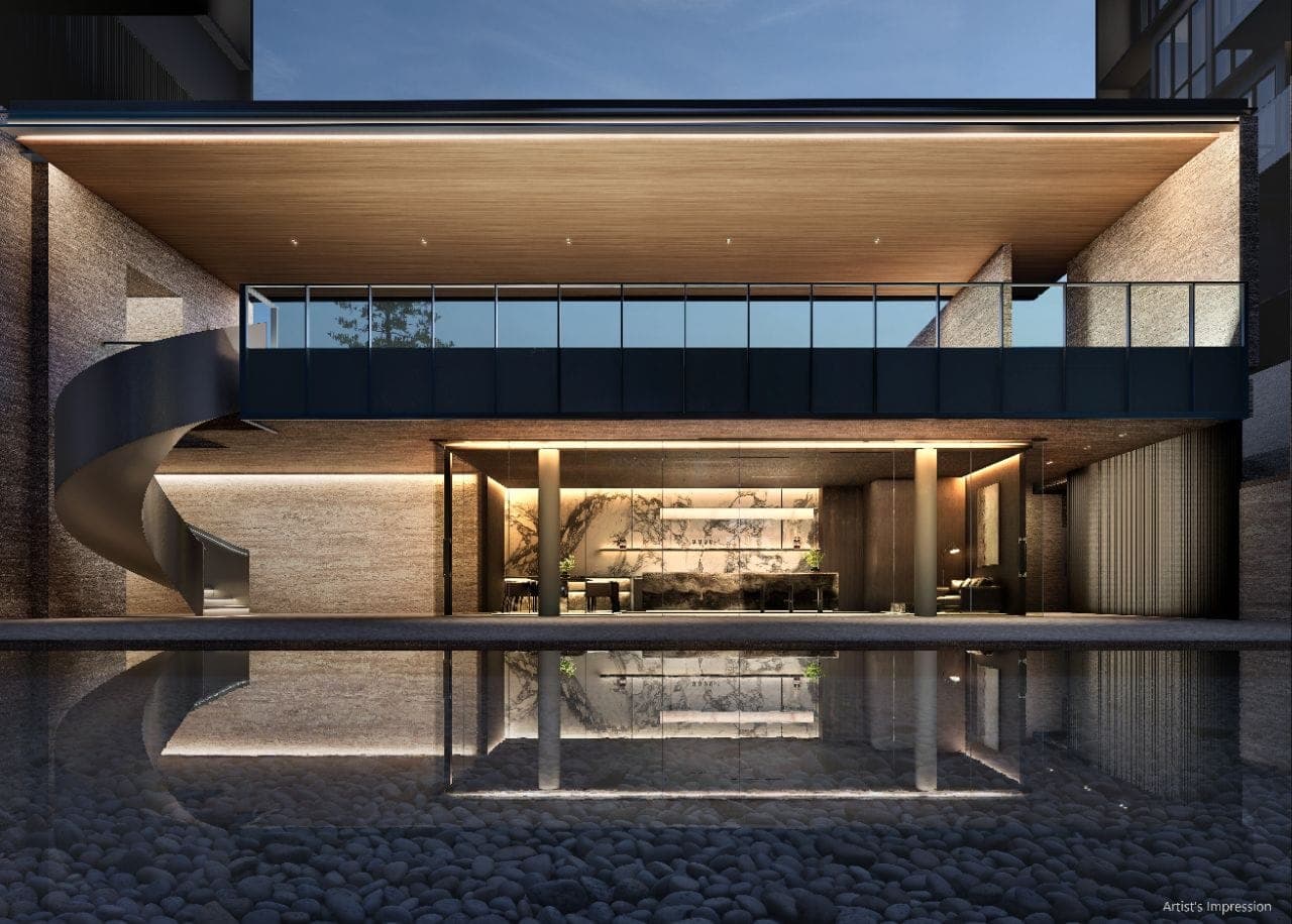 Amberwood at Holland clubhouse pavilion and reflecting pool